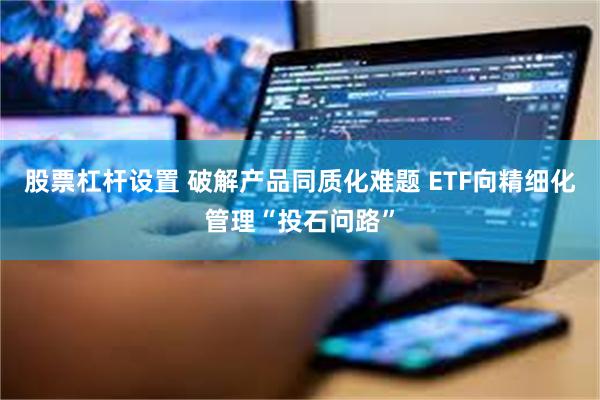 股票杠杆设置 破解产品同质化难题 ETF向精细化管理“投石问路”